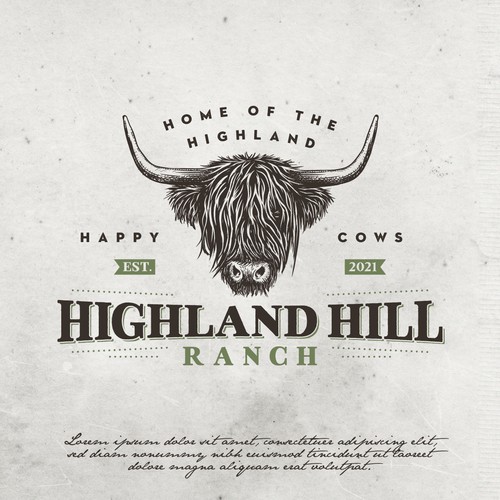 Diseño de Logo and Social Design for Highland Hill Ranch. de Piccolo_Ney