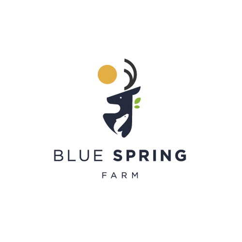 Logo for our Der hunting and bass fishing recreational farm Design by Bruno Krüger