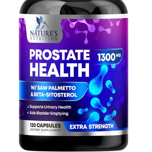 Nature's Nutrition needs a Men's Prostate Health product label Design by rembrandtjurin