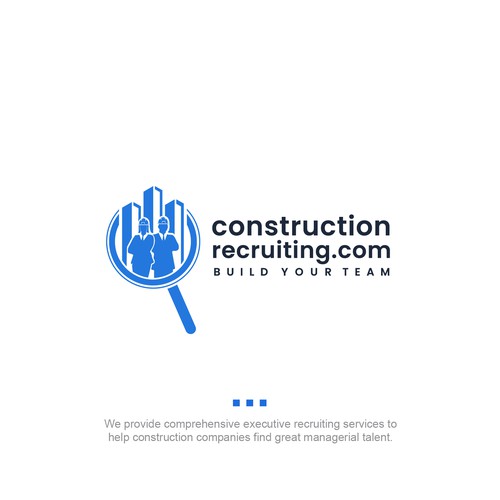 constructionrecruiting.com logo to appeal to construction companies who need to find great talent Design by gigigraphic