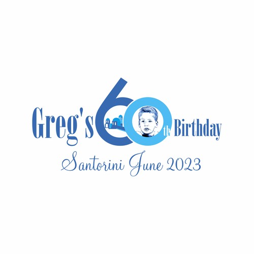 Greg's 60th Birthday - Santorini June 2023 Design by Adides