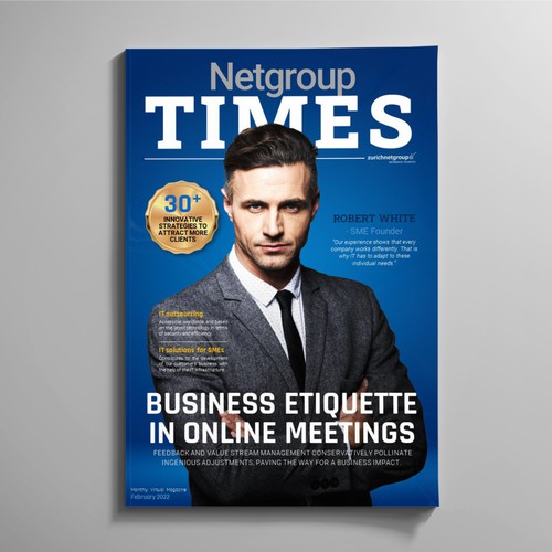 Magazin Cover for company internal Newsblog-ontwerp door Owtee-TheDreamer.