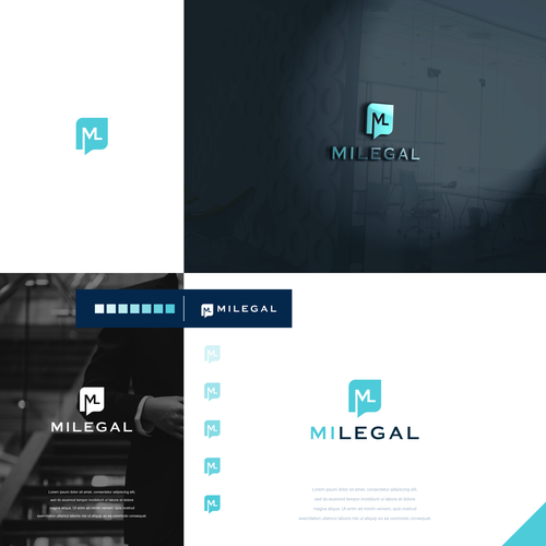 "A new friendly marketplace for contacting clients with lawyers" ganador Postal, flyer o impreso