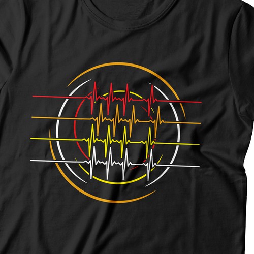 Line Graph T-Shirt Design by HATO.