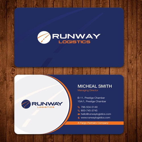 Runway Logistics Business Card Design by ™SF_Design™