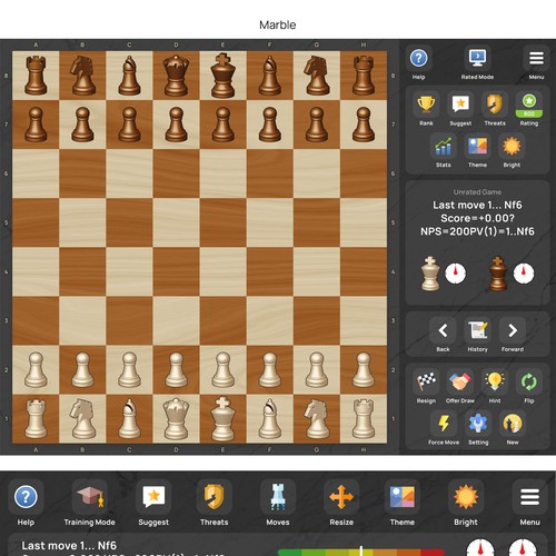 iPad Chess App - Polishing project. See PSD. Ontwerp door Harry K.