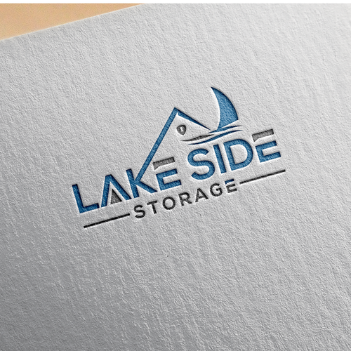 Standout logo for a self storage facility next to a lake. Targeting boats and rvs Design by design1smith