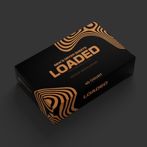 Men's Dryer Sheet Box Design Contest Design by AnriDesign