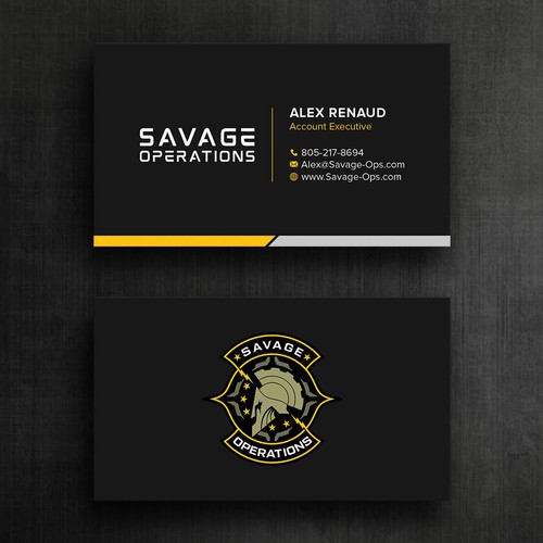 Business Card & Letterhead for Armed Security Agency Design by Felix SH