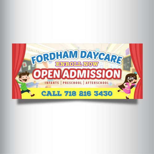 Design a banner for a New Daycare Signage contest