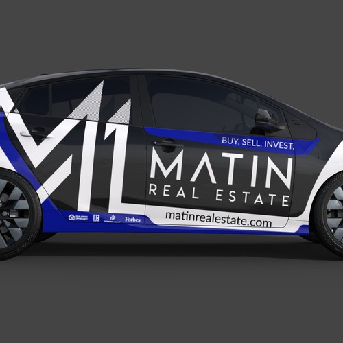 Luxury Real Estate Firm Prius Wrap Design by Andrei Sandu