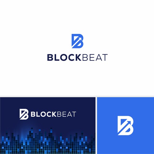 BlockBeat Crypto News Platform Logo Design Design by BuanaDesign