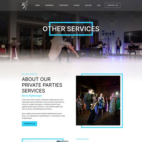 Dynamic DJ & Musician needs a website for weddings & corporate entertainment Design by FuturisticBug