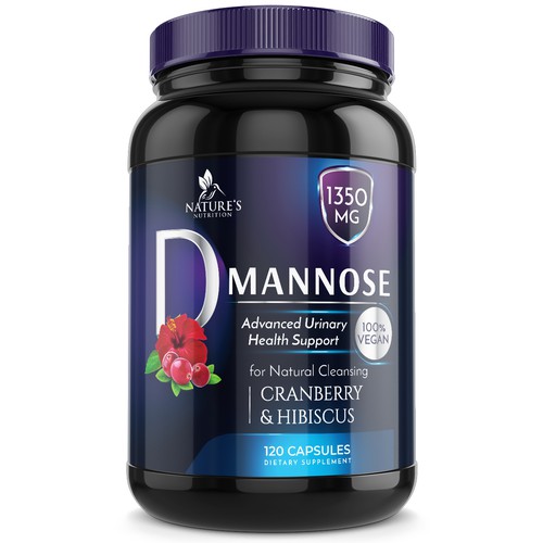 Colorful D-Mannose Design Needed for Nature's Nutrition Design by Wfemme