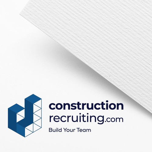 constructionrecruiting.com logo to appeal to construction companies who need to find great talent Design by Mr.CreativeLogo