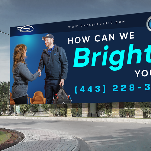 Chesapeake Electric Billboard Design by DEZIGNWAY