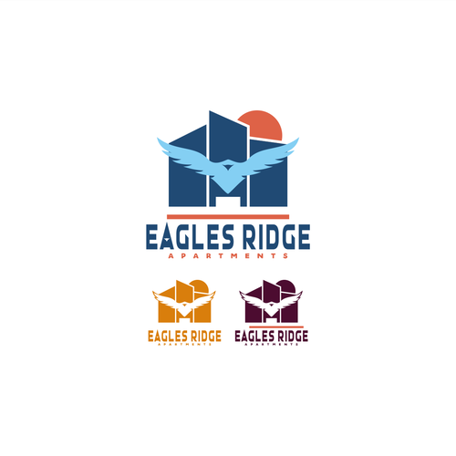 Eagles Ridge Apartments refreshed brand / logo Design by Grafiq21.studio