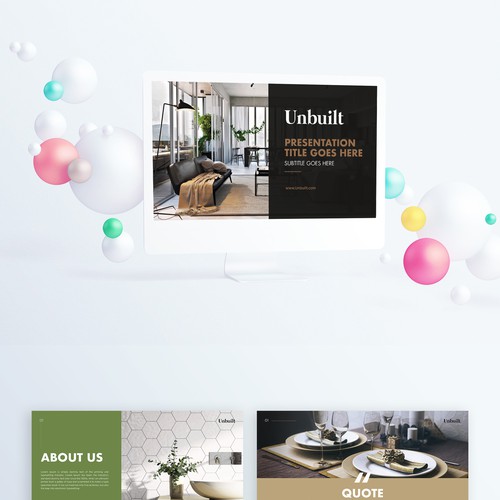 Powerpoint presentation for 3D visualisation company Design by ⭐️Elevaanto⭐️