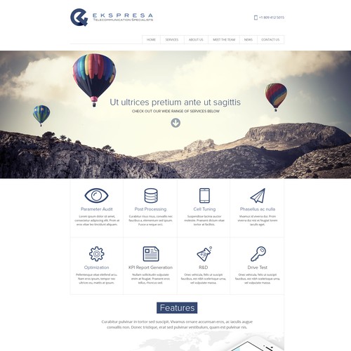 Parallax Website Design Wanted for Ekspresa Diseño de dreamevo
