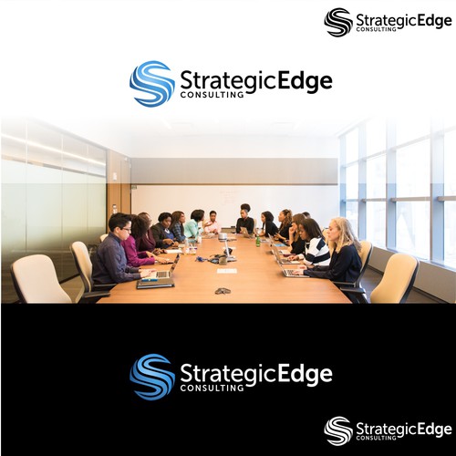 Sophisticated logo with an edge Design by BAdesign