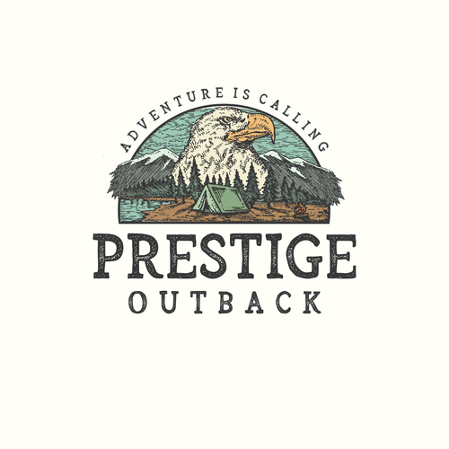 Powerful Logo for Outdoor/Camping Gear Company in the USA Design by VolimDizajn