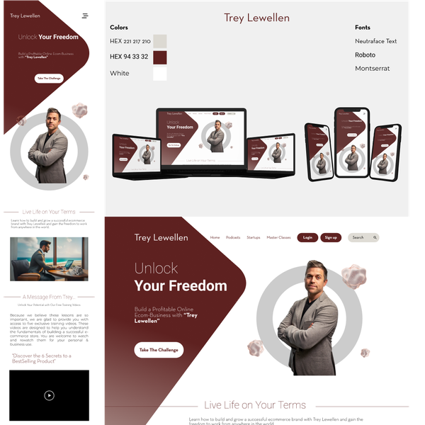 UI Design For A Course-Selling Website 