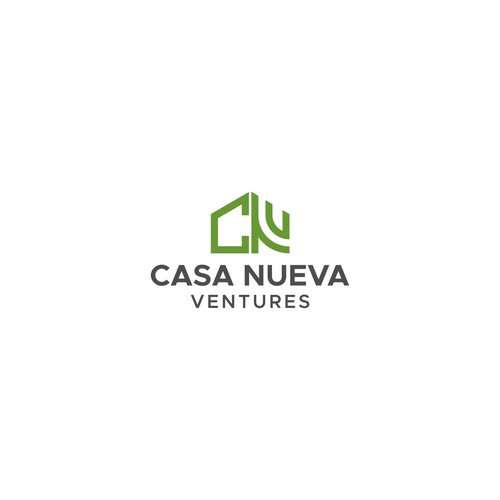 Real estate investing logo symbolizing growth Design by << NENTINEN >>