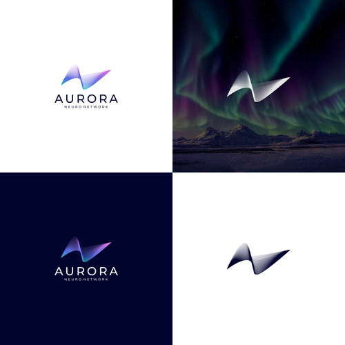 Northern lights logo design for a neurological healthcare clinician and nature lover Design by _TRISULA_