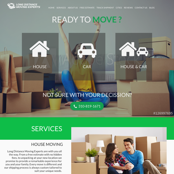 Design by baytheway titled "LONG DISTANCE MOVING"