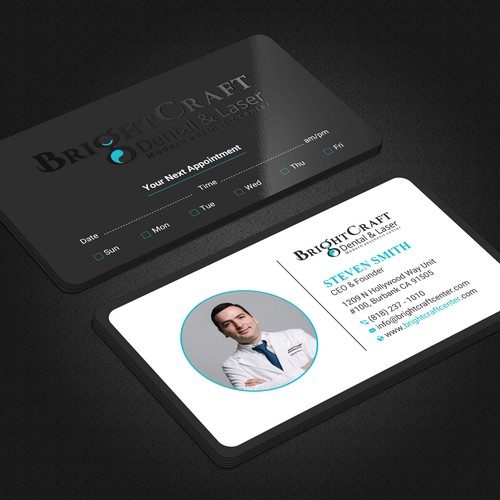 Modern Dental and Medical SPA business card Design by prosenjit_P