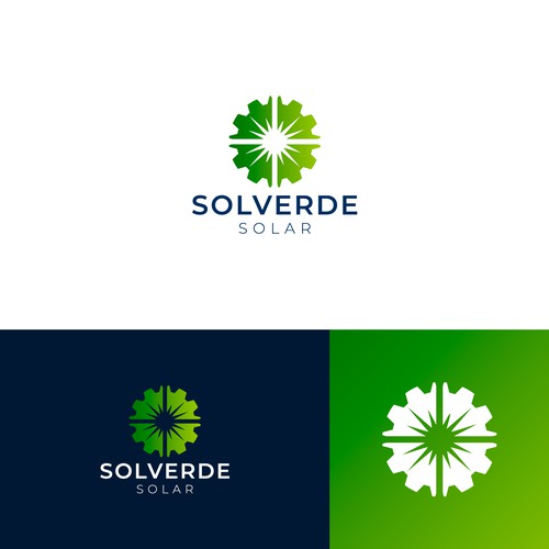 Clean logo for solar company Design by jomx