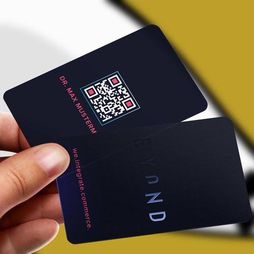 Visitenkarte mit QR Code Design by Felix SH