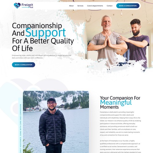 Diseño de página web propuesta en el concurso por FuturisticBug