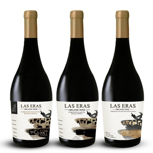 ORGANIC EXCLUSIVE WINE LABEL DESIGN - BODEGA CERRON Diseño de LanaD.