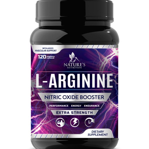 Powerful L-Arginine Capsules Design Needed for Nature's Nutrition Design by Wfemme