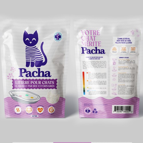 Cat Litter startup Minimalistic packaging - Contest Design by agooshe