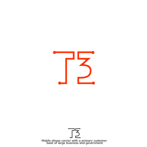 T3 - Logo for Mobile Phone Company Design by The Adam Project