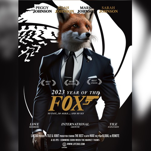 Life360 2023 Year of the Fox Poster Design by Memoir Studios™