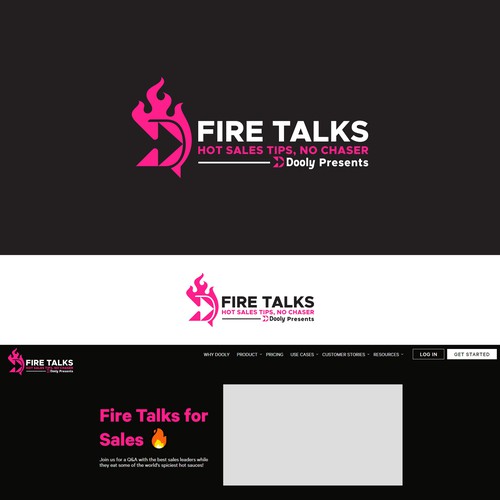 Design a new logo for our season 2 of our Fire Talks show that's strong enough to look like a tier 1 Diseño de AjiCahyaF