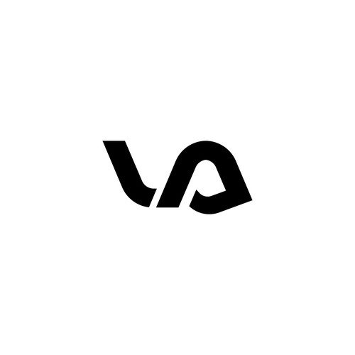VA Monogram Logo for All Over Print Design by Graphical™