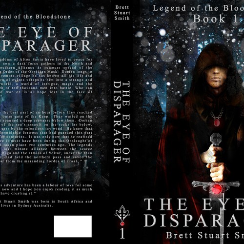 Design by Diogo Red Raven titled "Sci-Fi Fantasy cover needed for my first novel."
