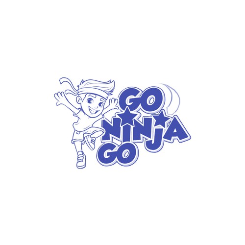 Create a ninja warrior logo for kids Design by BROXinc