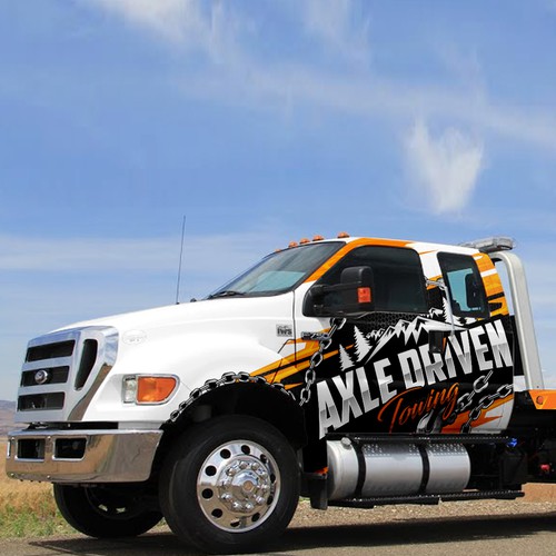 Bold Tow Truck Wrap Design by J.Chaushev