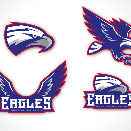 Design an orignal EAGLE mascot for Brazos Christian School Design by jenhar