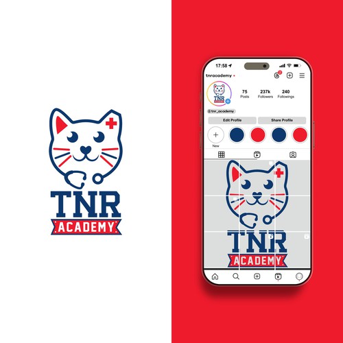 Calling all cat lovers! Design an online TNR (Trap-Neuter-Return) Academy logo and save cats! Design by Hochbaum