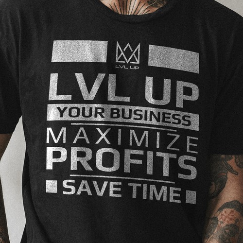 New Shirt Design for LVL Up Imaging Diseño de Syed Sohaib