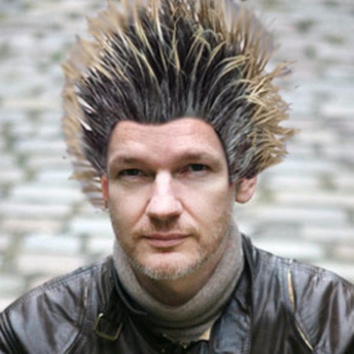 Design the next great hair style for Julian Assange (Wikileaks) Diseño de andre putra