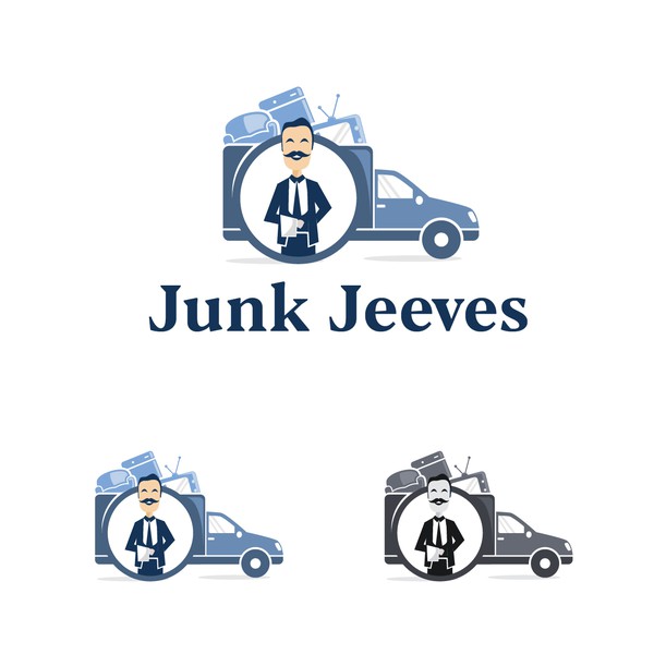 Design by Digital Arena titled "Junk Jeeves logo"