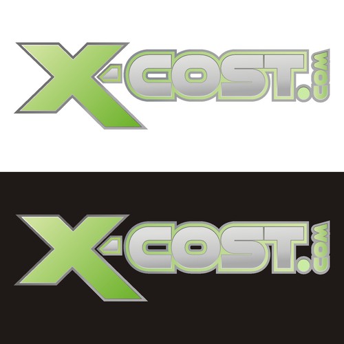 logo for x-cost.com Design by Dirtymice