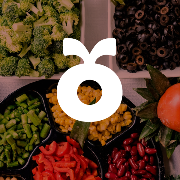 Bold clean logo for a plant-based meal prep company